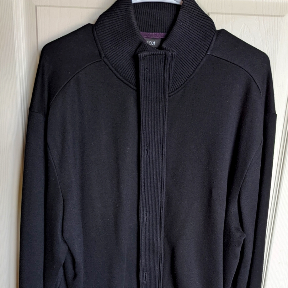 Apt 9 Sweater- zip up with button fasteners